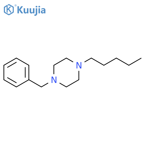PIPERAZINE, 1-PENTYL-4-(PHENYLMETHYL)- structure