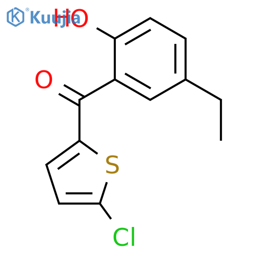 Methanone, (5-chloro-2-thienyl)(5-ethyl-2-hydroxyphenyl)- structure