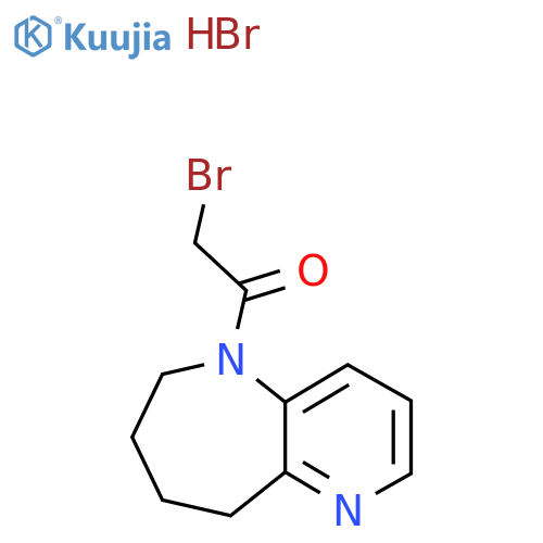 5-(Bromoacetyl)-6,7,8,9-tetrahydro-5H-pyrido(3,2-b)azepine monohydrobromide structure