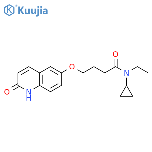 Butanamide,N-cyclopropyl-4-[(1,2-dihydro-2-oxo-6-quinolinyl)oxy]-N-ethyl- structure