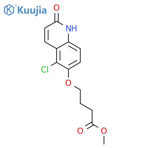 Butanoic acid, 4-[(5-chloro-1,2-dihydro-2-oxo-6-quinolinyl)oxy]-, methylester structure