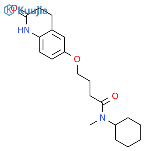 Butanamide,N-cyclohexyl-N-methyl-4-[(1,2,3,4-tetrahydro-2-oxo-6-quinolinyl)oxy]- structure