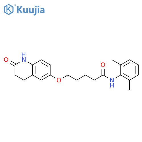 Pentanamide,N-(2,6-dimethylphenyl)-5-[(1,2,3,4-tetrahydro-2-oxo-6-quinolinyl)oxy]- structure