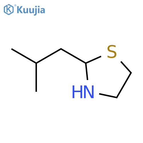 2-(2-methylpropyl)-1,3-thiazolidine structure