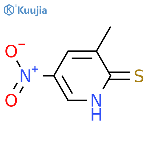2(1H)-Pyridinethione,3-methyl-5-nitro- structure