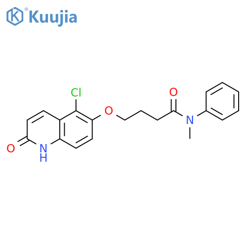 Butanamide,4-[(5-chloro-1,2-dihydro-2-oxo-6-quinolinyl)oxy]-N-methyl-N-phenyl- structure