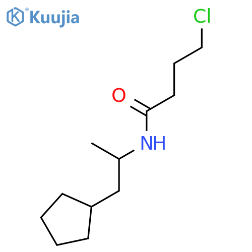 Butanamide, 4-chloro-N-(2-cyclopentyl-1-methylethyl)- structure