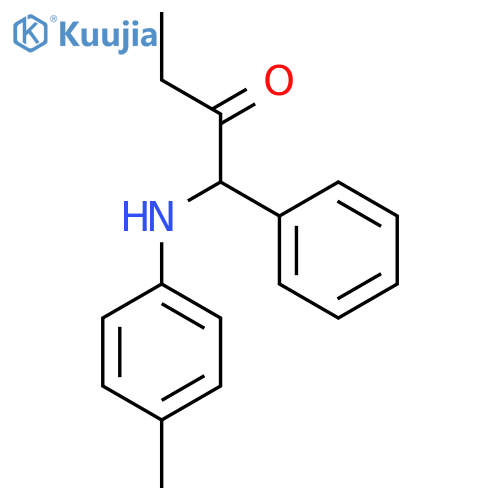 2-BUTANONE, 1-[(4-METHYLPHENYL)AMINO]-1-PHENYL- structure