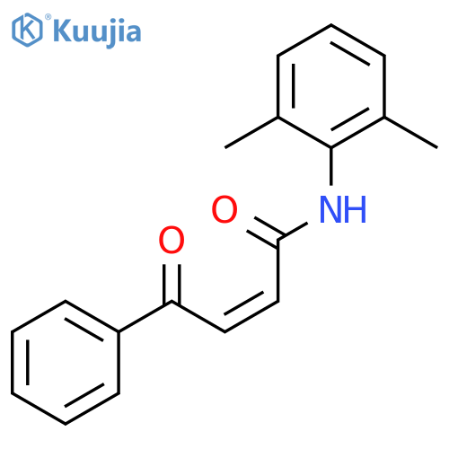 2-Butenamide, N-(2,6-dimethylphenyl)-4-oxo-4-phenyl-, (Z)- structure