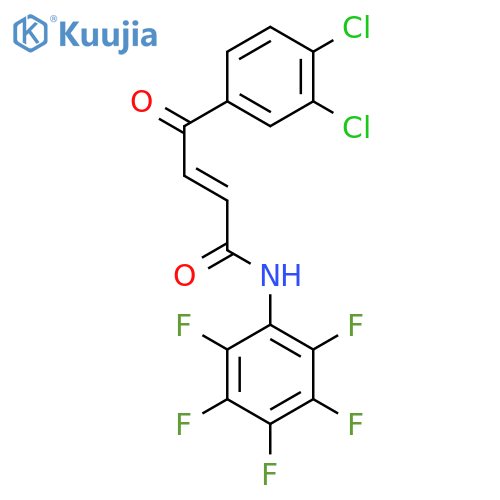 2-Butenamide, 4-(3,4-dichlorophenyl)-4-oxo-N-(pentafluorophenyl)- structure