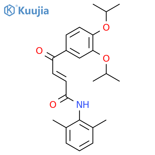 2-Butenamide,4-[3,4-bis(1-methylethoxy)phenyl]-N-(2,6-dimethylphenyl)-4-oxo- structure