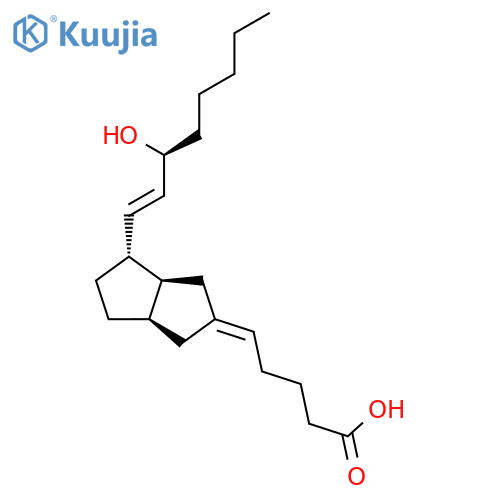 Pentanoic acid,5-[(3aS,4R,5R,6aS)-hexahydro-5-hydroxy-4-[(1E,3S)-3-hydroxy-1-octenyl]-2(1H)-pentalenylidene]-,(5Z)- (9CI) structure