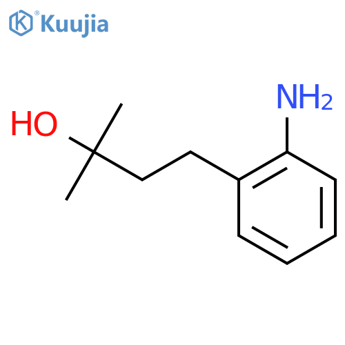 2-(3-Hydroxy-3-methylbutyl)aniline structure