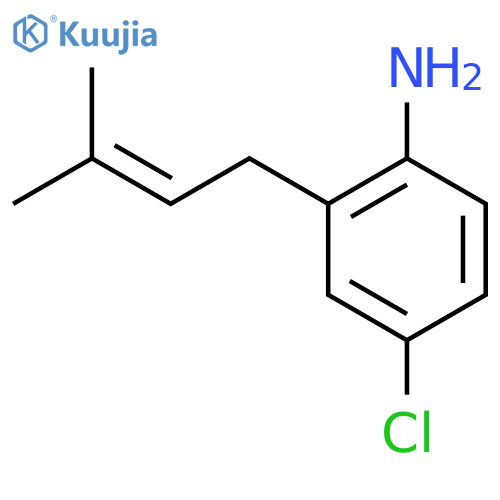 4-Chloro-2-(3-methylbut-2-en-1-yl)aniline structure