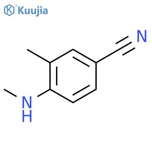3-methyl-4-(methylamino)benzonitrile structure
