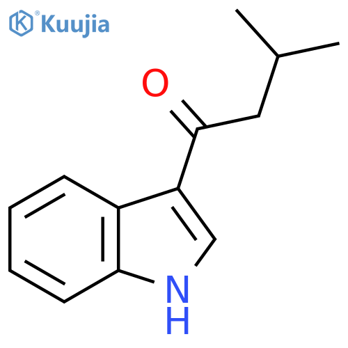 1-Butanone, 1-(1H-indol-3-yl)-3-methyl- structure