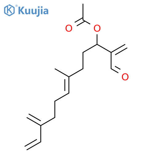 6,11-DODECADIENAL, 3-(ACETYLOXY)-6-METHYL-2,10-BIS(METHYLENE)-, (E)- structure
