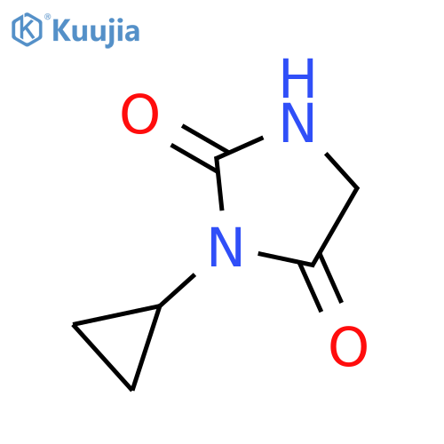 3-cyclopropylimidazolidine-2,4-dione structure