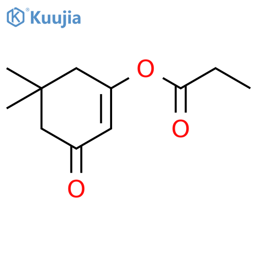 2-CYCLOHEXEN-1-ONE, 5,5-DIMETHYL-3-(1-OXOPROPOXY)- structure
