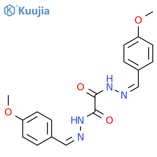 Ethanedioic acid,1,2-bis[2-[(4-methoxyphenyl)methylene]hydrazide] structure