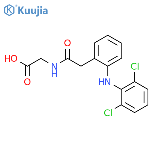 GLYCINE, N-[[2-[(2,6-DICHLOROPHENYL)AMINO]PHENYL]ACETYL]- structure