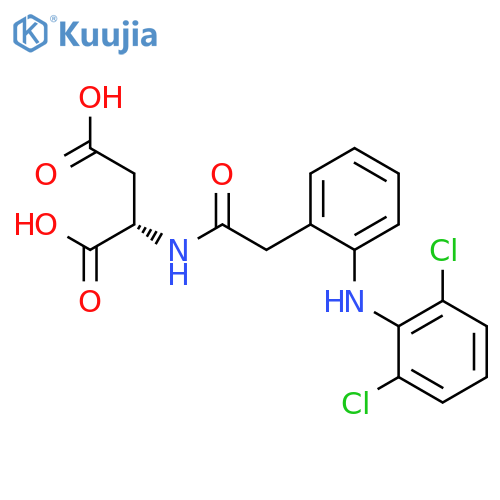 L-Aspartic acid, N-[[2-[(2,6-dichlorophenyl)amino]phenyl]acetyl]- structure