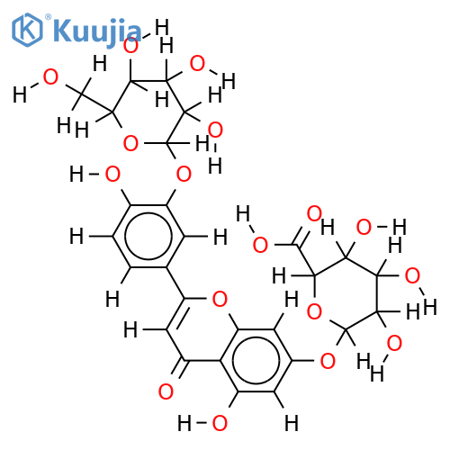 3'-O-Glucopyranoside,7-O-glucuronoside-3',4',5,7-Tetrahydroxyflavone structure
