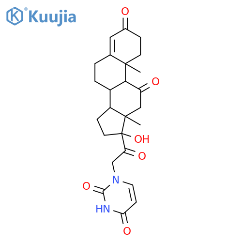 Pregn-4-ene-3,11,20-trione,21-(3,4-dihydro-2,4-dioxo-1(2H)-pyrimidinyl)-17-hydroxy-(9CI) structure