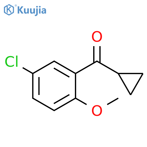 (5-Chloro-2-methoxyphenyl)(cyclopropyl)methanone structure