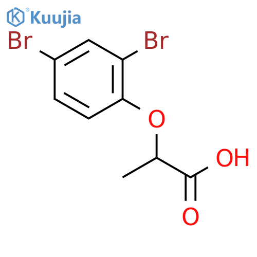 2-(2,4-Dibromophenoxy)propanoic acid structure