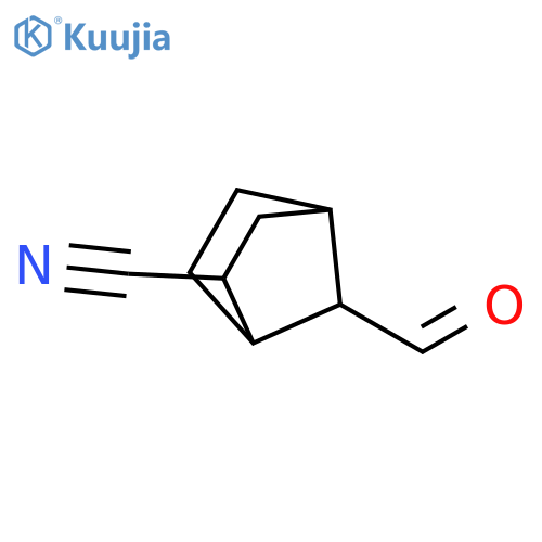 Bicyclo[2.2.1]heptane-2-carbonitrile, 7-formyl-, (exo,syn)- (9CI) structure