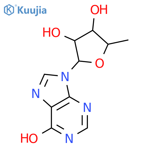 Inosine, 5'-deoxy- structure