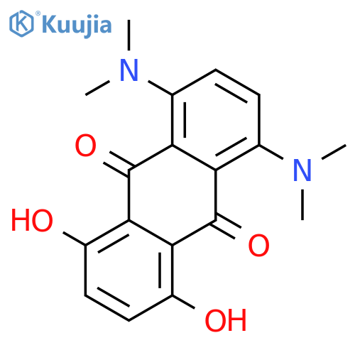 9,10-Anthracenedione,1,4-bis(dimethylamino)-5,8-dihydroxy- structure