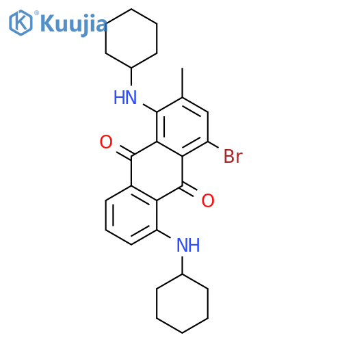 9,10-Anthracenedione,4-bromo-1,5-bis(cyclohexylamino)-2-methyl- structure