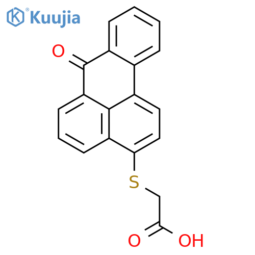 2-({8-oxotetracyclo7.7.1.0^{2,7}.0^{13,17}heptadeca-1(16),2,4,6,9(17),10,12,14-octaen-14-yl}sulfanyl)acetic acid structure