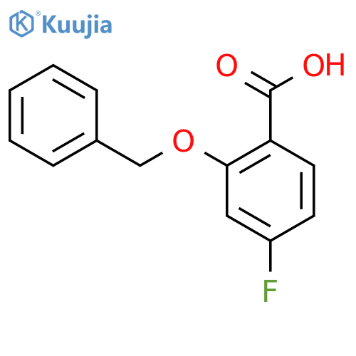 2-(Benzyloxy)-4-fluorobenzoic acid structure