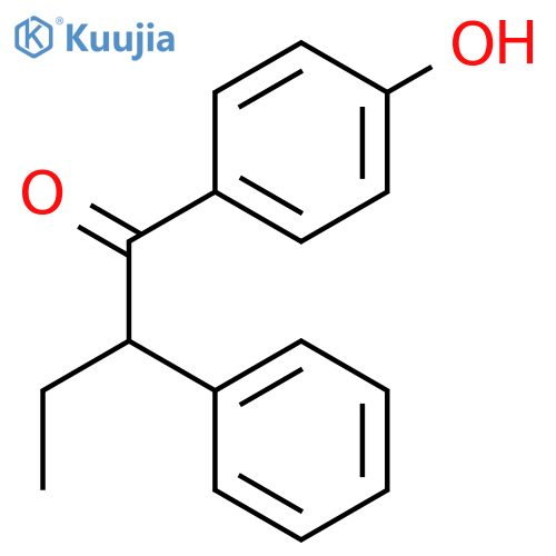 1-(4-Hydroxyphenyl)-2-phenyl-1-butanone structure