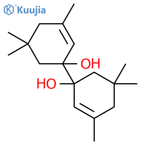 [Bi-2-cyclohexen-1-yl]-1,1'-diol,3,3',5,5,5',5'-hexamethyl- structure
