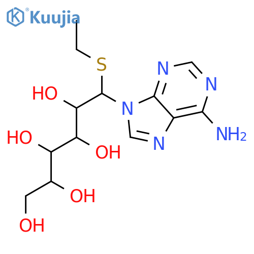1-C-(6-amino-9H-purin-9-yl)-1-S-ethyl-1-thiohexitol structure