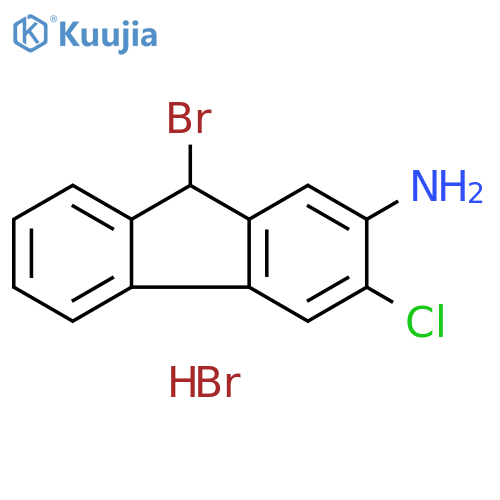 9H-Fluoren-2-amine,9-bromo-3-chloro-, hydrobromide (1:1) structure