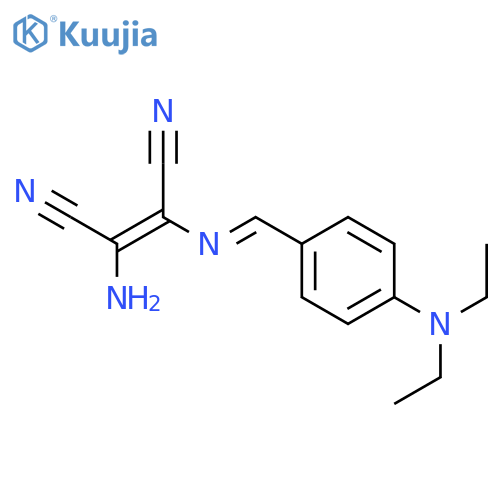 2-Butenedinitrile,2-amino-3-[(E)-[[4-(diethylamino)phenyl]methylene]amino]-, (2Z)- structure