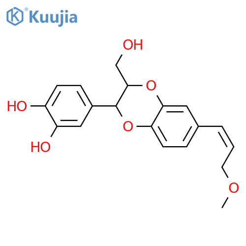 4,7'-Epoxy-3,8'-oxylign-7-ene-3',4',9,9'-tetrol; (7E,7'R*,8'R*)-form, 9-Me ether structure