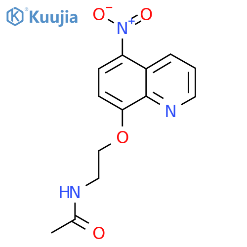 N-{2-(5-Nitroquinolin-8-yl)oxyethyl}acetamide structure