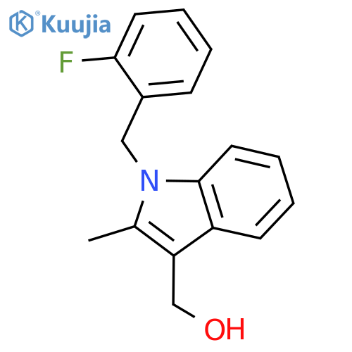 1-[(2-FLUOROPHENYL)METHYL]-2-METHYL-1H-INDOLE-3-METHANOL structure