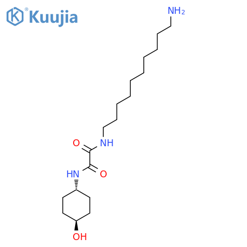 ETHANEDIAMIDE, N-(10-AMINODECYL)-N'-(TRANS-4-HYDROXYCYCLOHEXYL)- structure