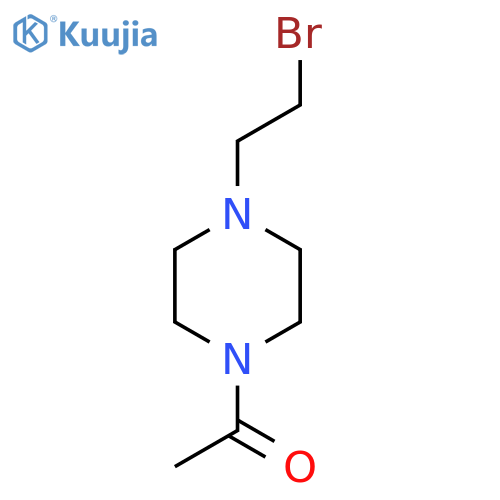 1-[4-(2-Bromoethyl)piperazin-1-yl]ethanone structure