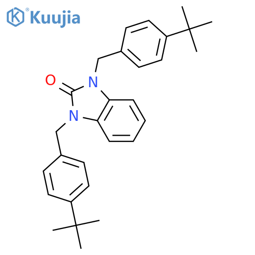 2H-Benzimidazol-2-one,1,3-bis[[4-(1,1-dimethylethyl)phenyl]methyl]-1,3-dihydro- structure