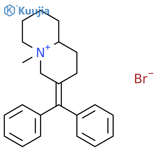 2H-Quinolizinium, 3-(diphenylmethylene)octahydro-5-methyl-, bromide structure