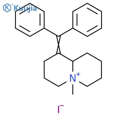 2H-Quinolizinium, 1-(diphenylmethylene)octahydro-5-methyl-, iodide structure
