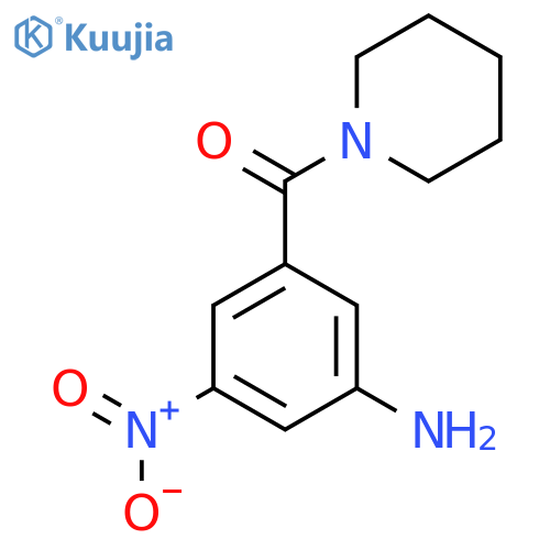 3-Nitro-5-(piperidin-1-ylcarbonyl)phenylamine structure